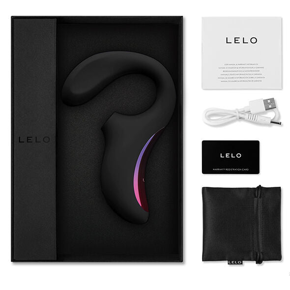 LELO - ENIGMA kaksoisimuteknologiaan perustuva paineaaltokiihotin, musta
