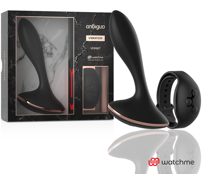 ANBIGUO - WATCHME FJÄRRKONTROLLERAD VIBRATOR ANALPLUGG VERNET