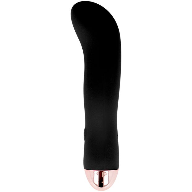 DOLCE VITA - UPPLADDNINGSBAR VIBRATOR TVÅ SVARTA 7 HASTIGHETER