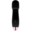 DOLCE VITA - UPPLADDNINGSBAR VIBRATOR TRE SVART 7 HASTIGHETER