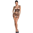 PASSION - BS089 Musta Bodystocking, One Size