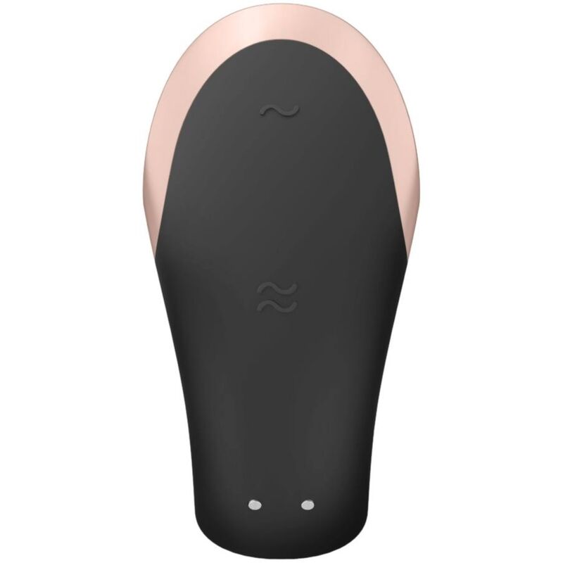 SATISFYER - DOUBLE LOVE LYXVIBRATOR FÖR PAR SVART