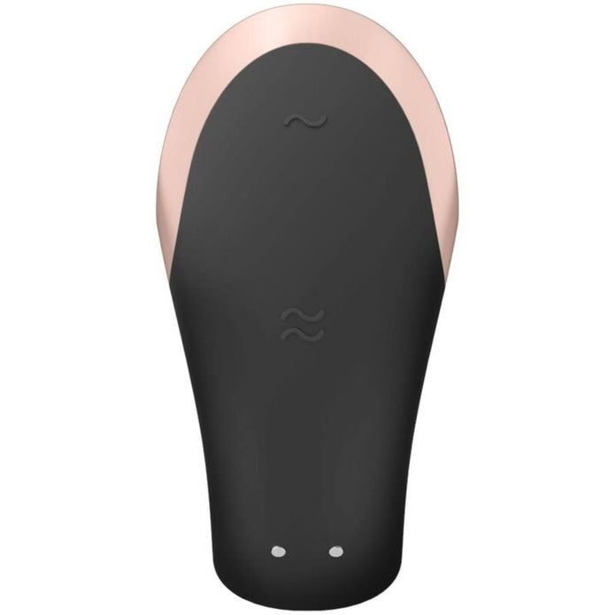 SATISFYER - DOUBLE LOVE LYXVIBRATOR FÖR PAR SVART