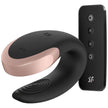 SATISFYER - DOUBLE LOVE LYXVIBRATOR FÖR PAR SVART