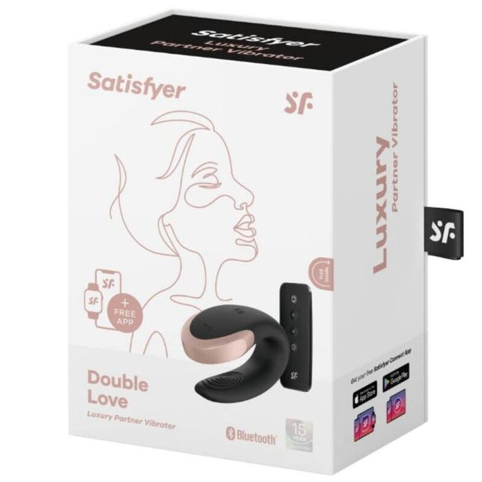 SATISFYER - DOUBLE LOVE LYXVIBRATOR FÖR PAR SVART