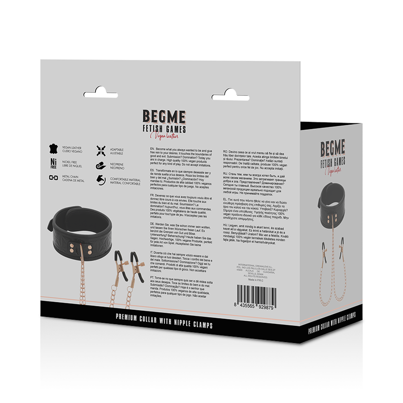 BEGME - kaulapanta nänniklipseillä Black Edition