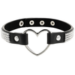 COQUETTE CHIC DESIRE – VEGANSKT CHOKERHALSBAND I LÄDER MED HJÄRTA