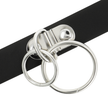 COQUETTE CHIC DESIRE - CHOKER I VEGANLÄDER MED DUBBLA RINGAR