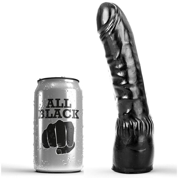 HELSVART - DILDO SVART REALISTISK 20 CM