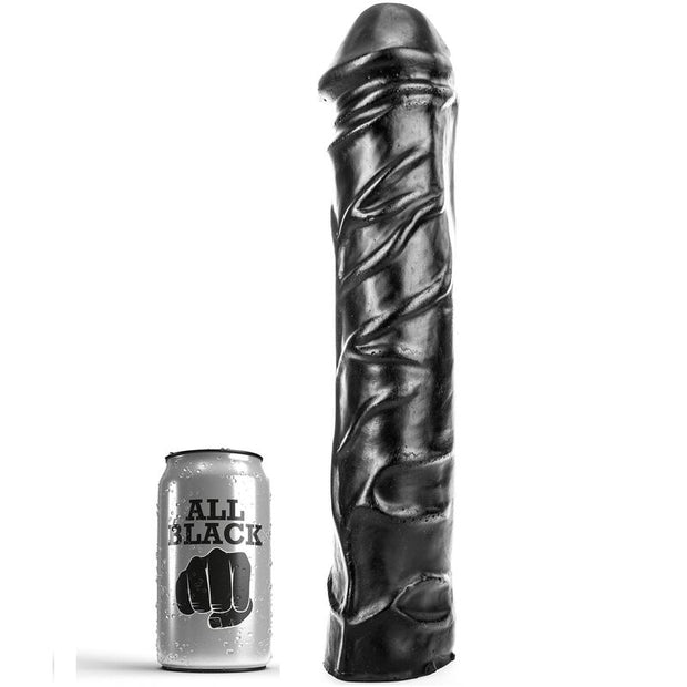 HELSVART – JÄTTESTOR MJUK ANALDILDO 32 CM