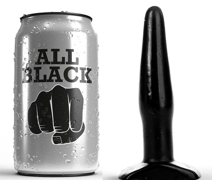 ALL BLACK - Anaalitappi 11 cm
