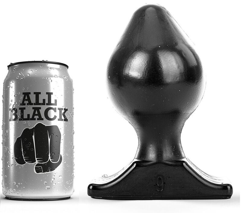 ALL BLACK - Pehmeä anaalitappi 16,5 cm