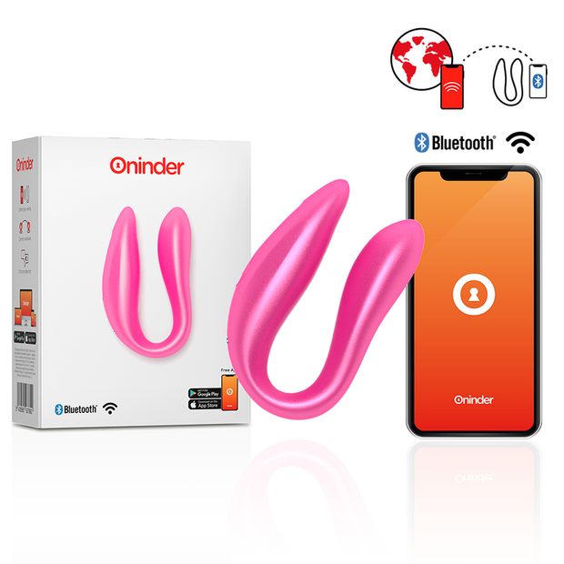 ONINDER - LISBOA ROSA G-PUNKTS- OCH KLITORISSTIMULATOR - GRATIS ROSA APP