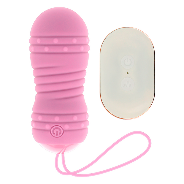 OHMAMA - Kauko-ohjattava vibraattorimuna, 7 pyörivää toimintoa, pinkki
