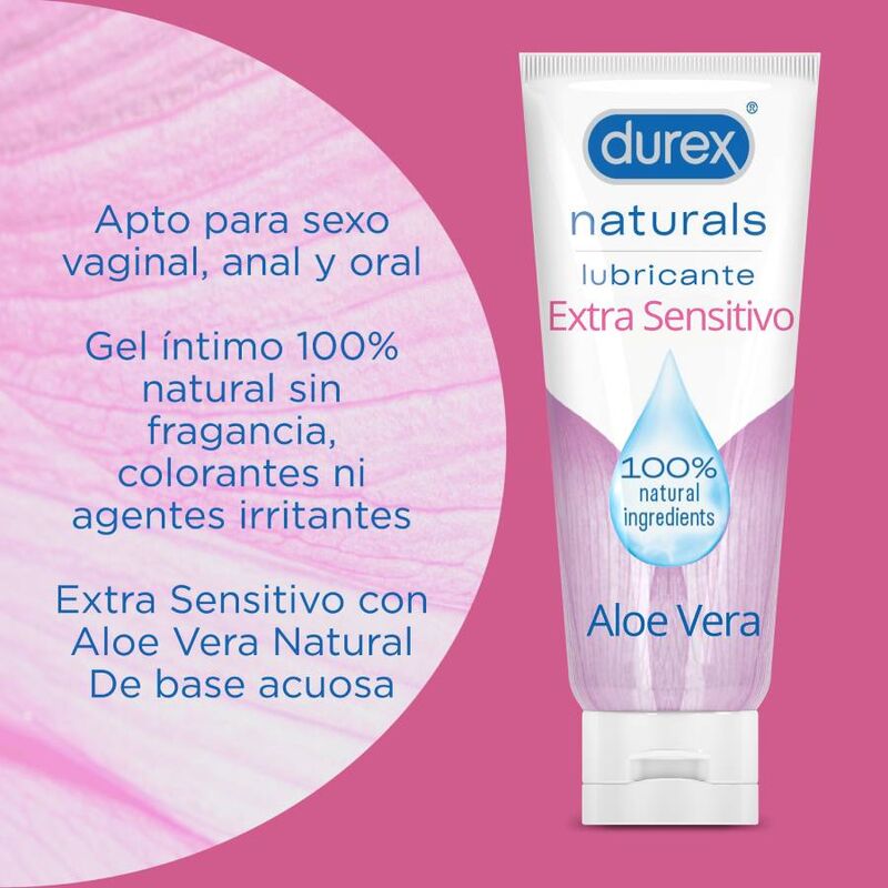 DUREX - Naturals Extra Sensitive 100 ml vesipohjainen liukuvoide