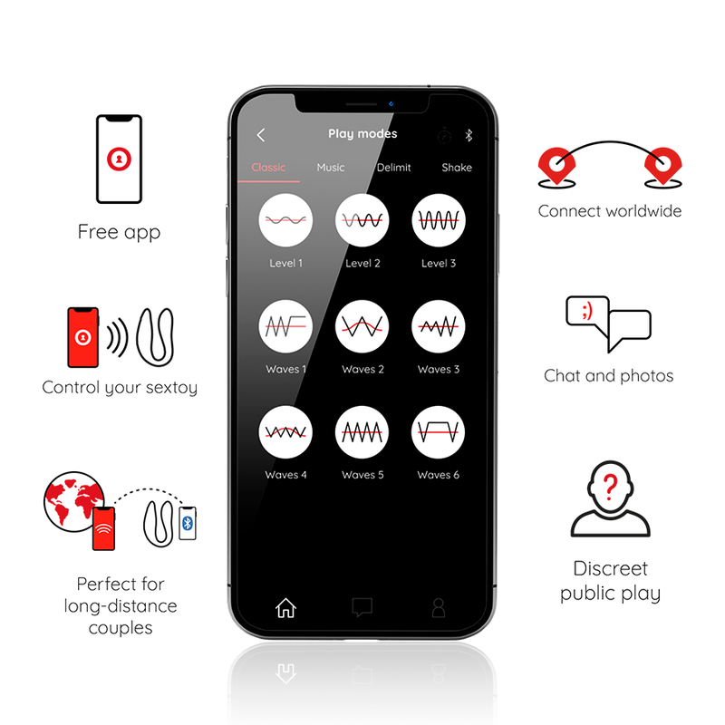 ONINDER - LISBOA SVART G-PUNKT- & KLITORISSTIMULATOR - GRATIS APP
