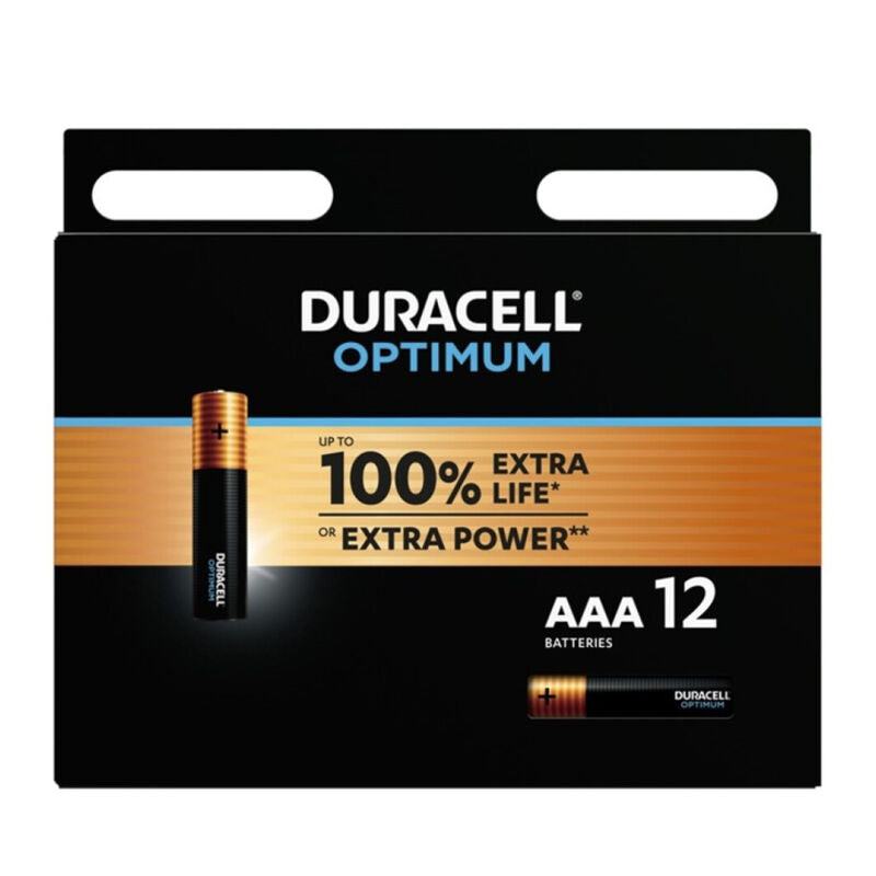 DURACELL - OPTIMUM 200 ALKALINEBATTERI AAA LR03 12-PACK