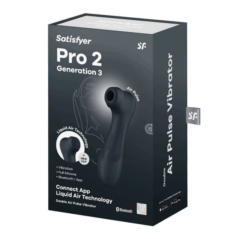 SATISFYER - PRO 2 GENERATION 3 SVART BLUETOOTH & APP
