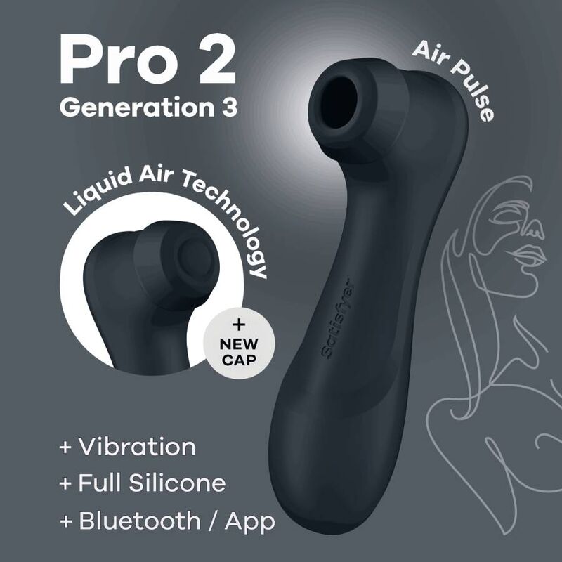 SATISFYER - PRO 2 GENERATION 3 SVART BLUETOOTH & APP