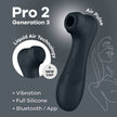 SATISFYER - PRO 2 GENERATION 3 SVART BLUETOOTH & APP