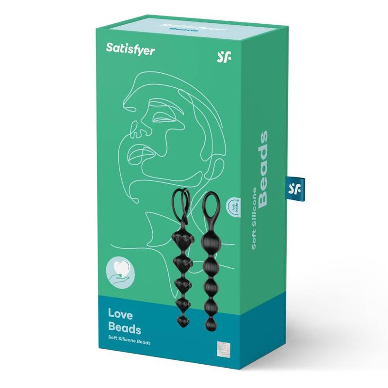 SATISFYER - LOVE BEADS SVARTA