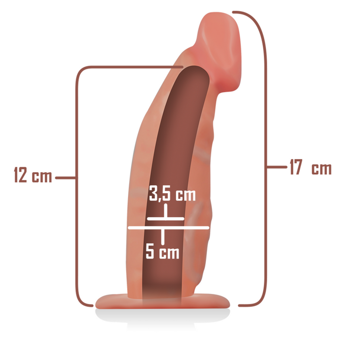INTENSE - KAV HARNASS MED DILDO 18 X 3,5 CM
