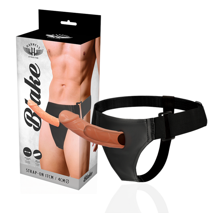 HARNESS ATTRACTION - Blake 15,5 cm x 4 cm ontto penisvaljaat luonnonvärinä