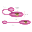 ONINDER - värisevä kuula pinkki 7 x 2,7 cm + sovellus