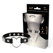 COQUETTE CHIC DESIRE – VEGANSKT CHOKERHALSBAND I LÄDER MED HJÄRTA