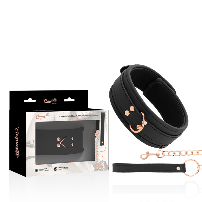 COQUETTE CHIC DESIRE – HALSBAND I VEGANLÄDER MED NEOPRENFODER