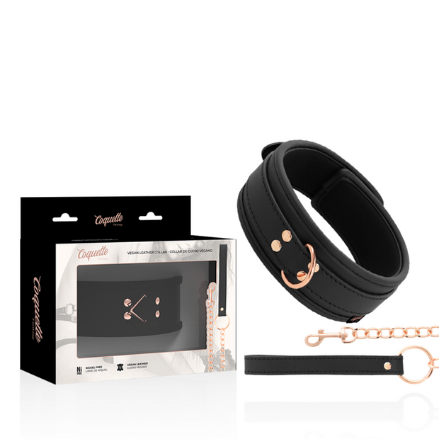 COQUETTE CHIC DESIRE – HALSBAND I VEGANLÄDER MED NEOPRENFODER