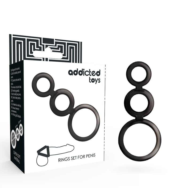 ADDICTED TOYS - PENISRINGSSET - RÖKT