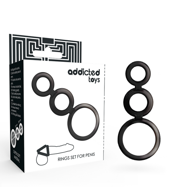 ADDICTED TOYS - PENISRINGSSET - RÖKT