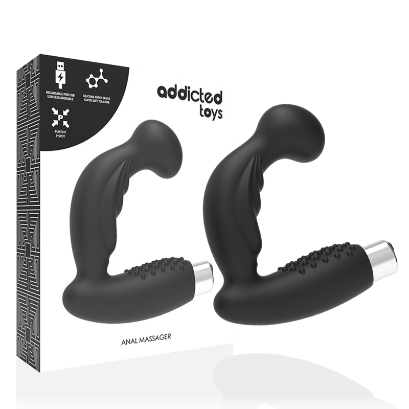 ADDICTED TOYS - Anaalivibraattori malli 3, musta