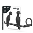 ADDICTED TOYS - ANALPLUGG MED SVART SILIKONRING 12 CM