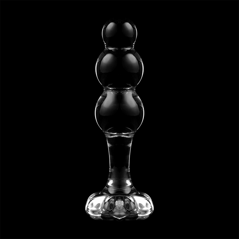 NEBULA SERIES BY IBIZA - MODELL 1 ANALPLUG BOROSILIKATGLAS KLAR 10,5 CM -O- 3 CM
