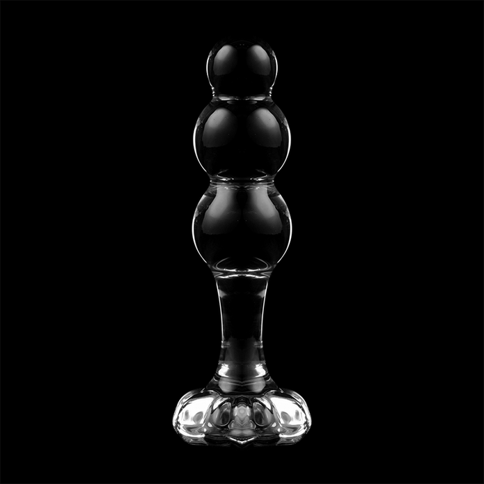 NEBULA SERIES BY IBIZA - MODELL 1 ANALPLUG BOROSILIKATGLAS KLAR 10,5 CM -O- 3 CM
