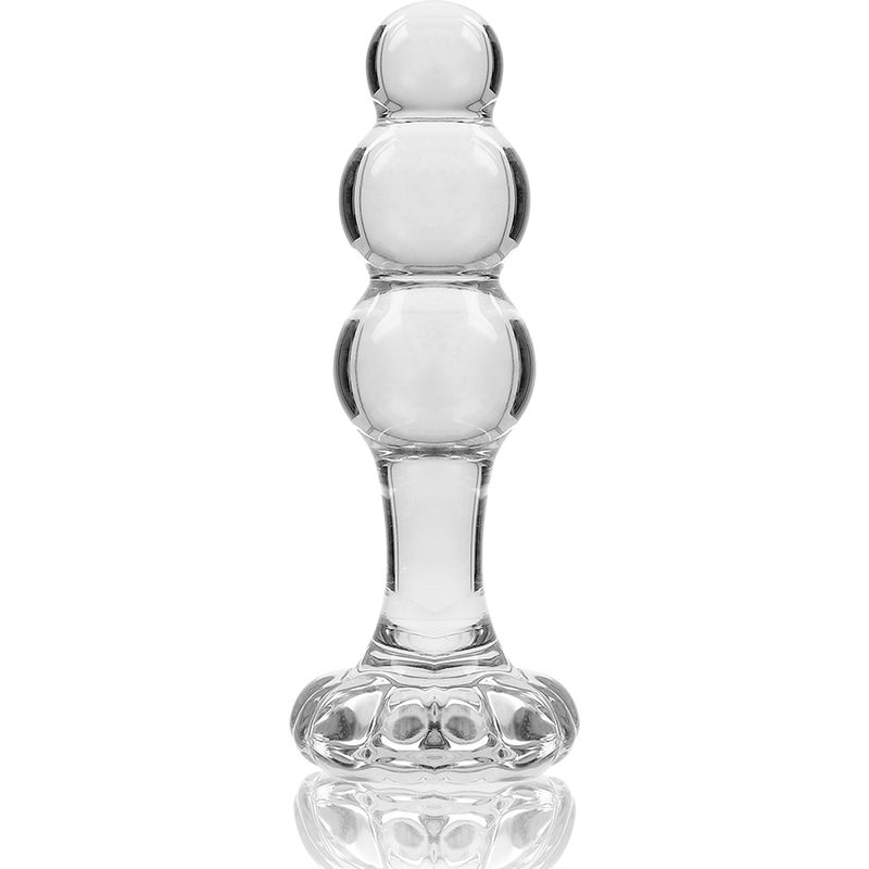 NEBULA SERIES BY IBIZA - MODELL 1 ANALPLUG BOROSILIKATGLAS KLAR 10,5 CM -O- 3 CM