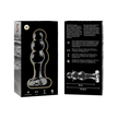 NEBULA SERIES BY IBIZA - MODELL 1 ANALPLUG BOROSILIKATGLAS KLAR 10,5 CM -O- 3 CM