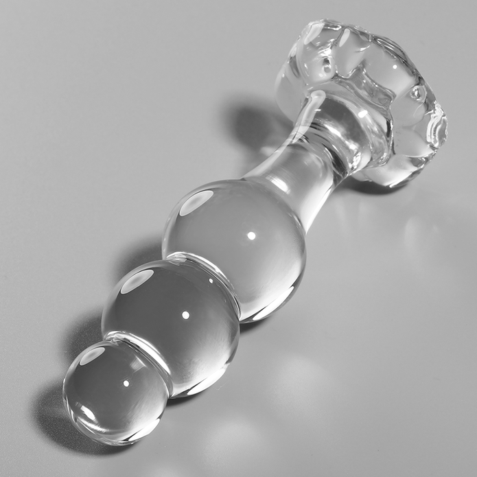 NEBULA SERIES BY IBIZA - MODELL 1 ANALPLUG BOROSILIKATGLAS KLAR 10,5 CM -O- 3 CM