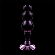 NEBULA SERIEN AV IBIZA - MODELL 1 ANALPLUG BOROSILIKATGLAS ROSA 10,5 CM -O- 3 CM