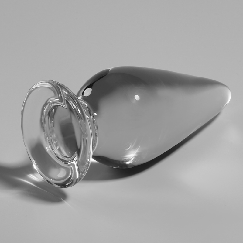 NEBULA-SERIEN FRÅN IBIZA - MODELL 4 ANALPLUGG BOROSILIKATGLAS KLAR 11 CM -O- 5 CM