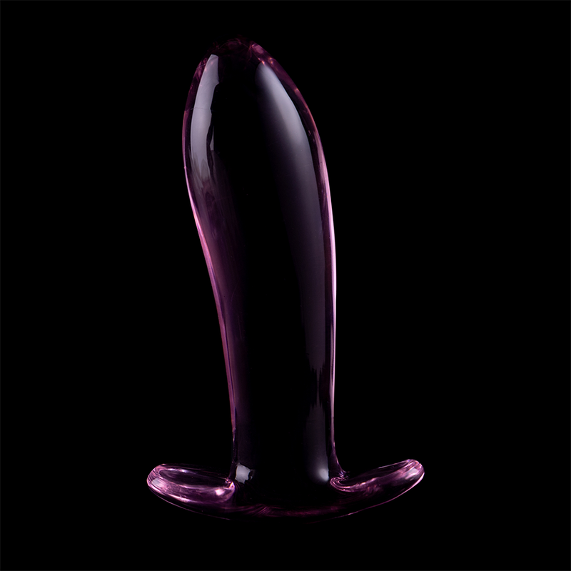 NEBULA SERIES BY IBIZA - Model 5 borosilikaattilasi anaalitappi vaaleanpunainen 12,5 cm