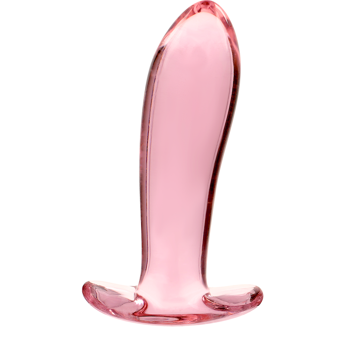 NEBULA SERIES BY IBIZA - Model 5 borosilikaattilasi anaalitappi vaaleanpunainen 12,5 cm