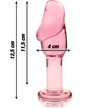 NEBULA SERIES AV IBIZA - MODELL 6 ANALPLUGG BOROSILIKATGLAS ROSA 12,5 CM -O- 4 CM