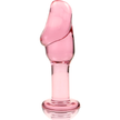 NEBULA SERIES AV IBIZA - MODELL 6 ANALPLUGG BOROSILIKATGLAS ROSA 12,5 CM -O- 4 CM