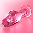 NEBULA SERIES AV IBIZA - MODELL 6 ANALPLUGG BOROSILIKATGLAS ROSA 12,5 CM -O- 4 CM