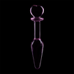NEBULA SERIES BY IBIZA - MODELL 7 ANALSPLUGG BOROSILIKATGLAS ROSA 13.5 CM -O- 3 CM