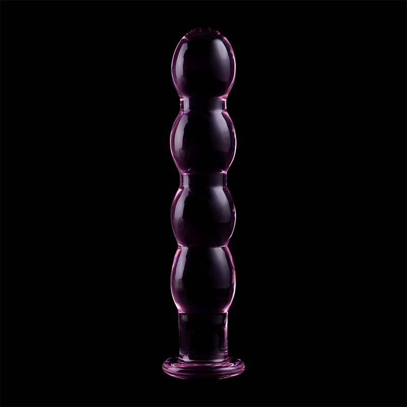NEBULA-SERIEN AV IBIZA - MODELL 10 DILDO BOROSILIKATGLAS ROSA 16,5 CM -O- 3,5 CM