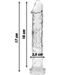 NEBULA SERIES BY IBIZA -Kirkas Dildo, 17 cm